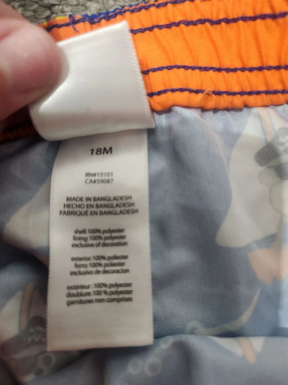 Kids Blue Swim Set with Submarine & Snorkel Print 18mth